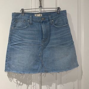 Medium wash denim skirt